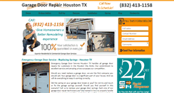 Desktop Screenshot of garagedoorrepair--houston.com