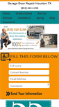 Mobile Screenshot of garagedoorrepair--houston.com